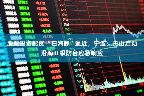 股票投资配资 “白海豚”逼近，宁波、舟山启动沿海Ⅱ级防台应急响应